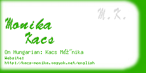 monika kacs business card